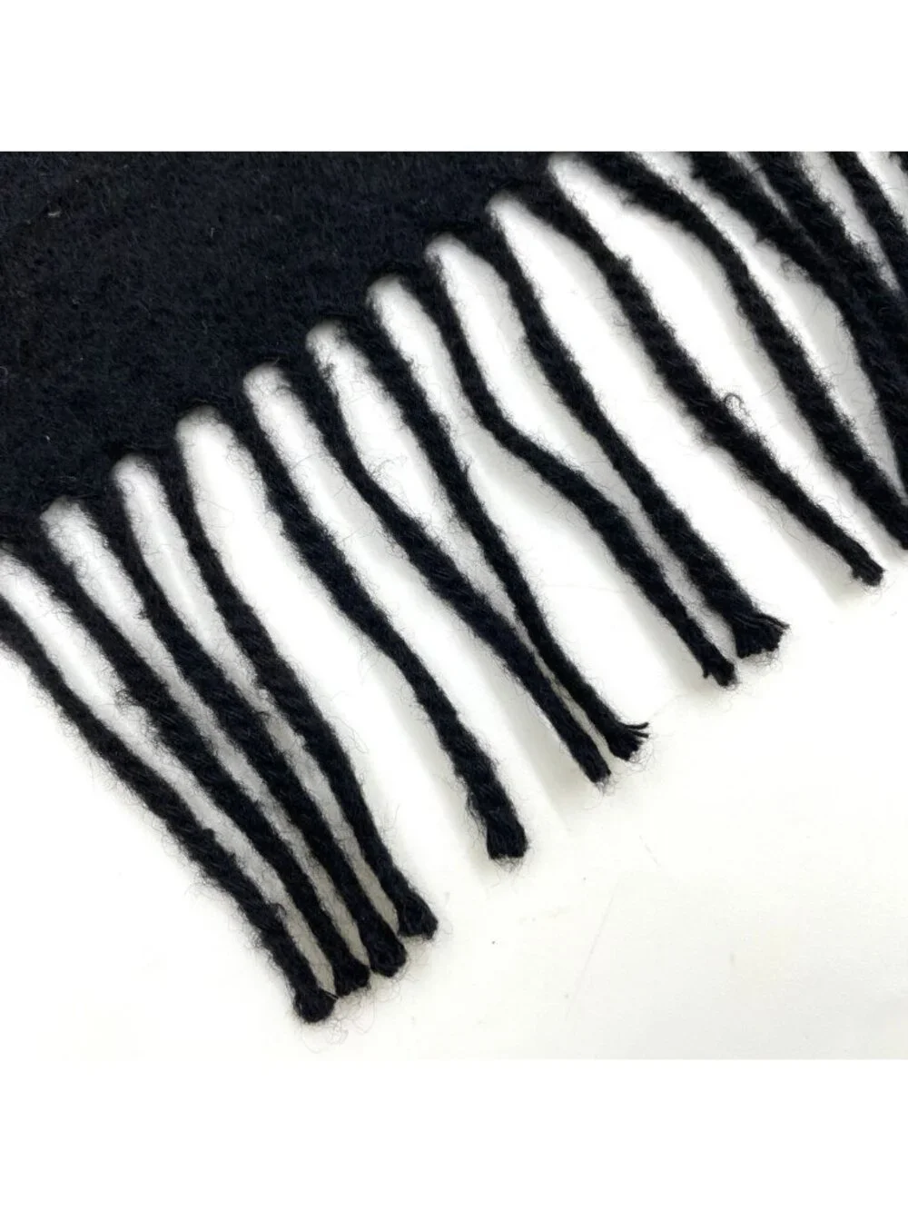 ★SOLD★ Hermes Cashmere Black Scarf - Picture 4 of 8
